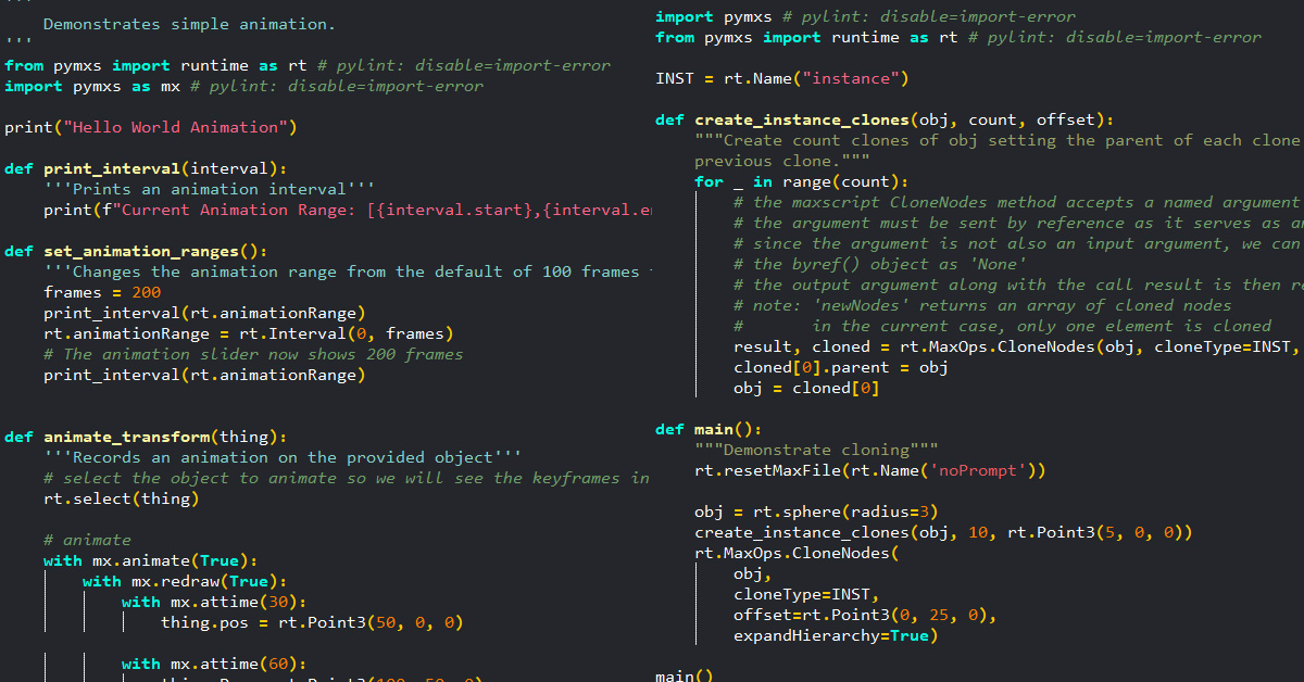 Python Dark Theme Maxscript PyMXS Py 3Ds Max